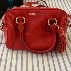 Michael Kors tomato red crossbody bag
